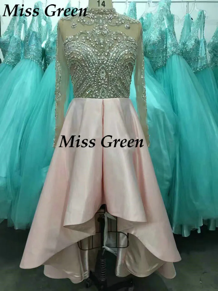 Real Photo High Neck Beaded Evening Dress Luxury Slim Long Sleeve Pink Prom Dresses Crystal Size Plus 22 24 26 S017
Real Photo High Neck Beaded Evening Dress Luxury Slim Long Sleeve Pink Prom Dresses Crystal Size Plus 22 24 26 S017