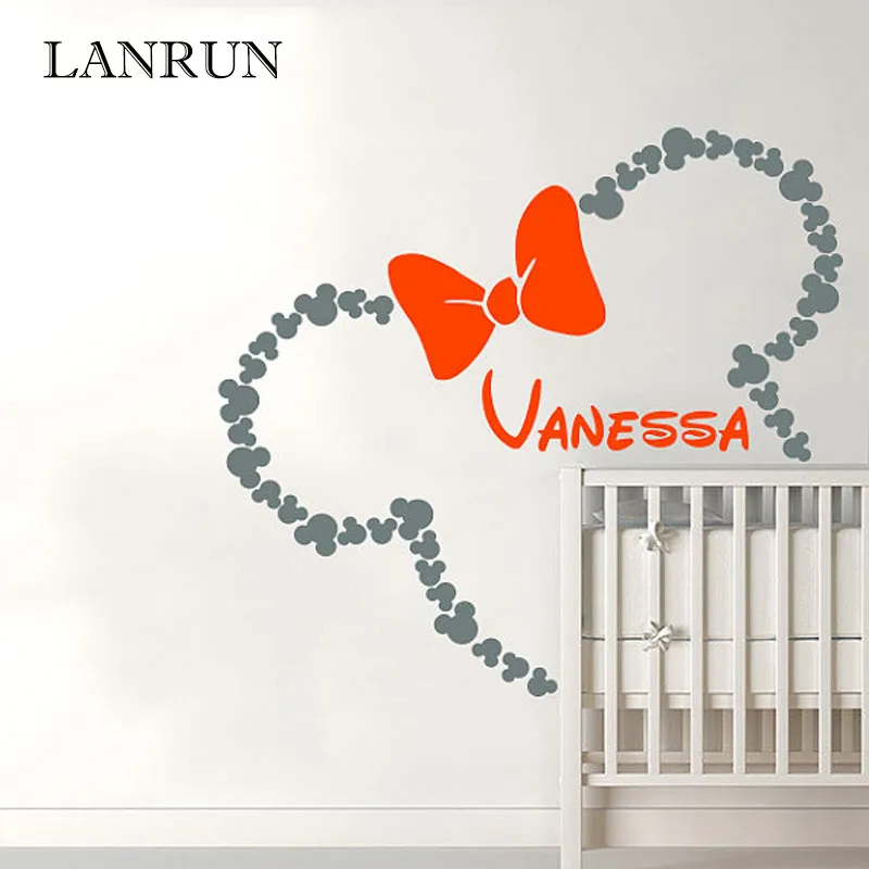 Baby Mickey Mouse Warm Custom Name Wall Stickers Girls Boys Kids Room Wall Decal Personalized Name Nursery Decoration LANRUN5516
Baby Mickey Mouse Warm Custom Name Wall Stickers Girls Boys Kids Room Wall Decal Personalized Name Nursery Decoration LANRUN5516