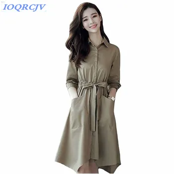 Trench coat women 2018 spring autumn Single-breasted Windbreaker Plus size irregular Tops Young girl belt slim coat IOQRCJV N107
Trench coat women 2018 spring autumn Single-breasted Windbreaker Plus size irregular Tops Young girl belt slim coat IOQRCJV N107