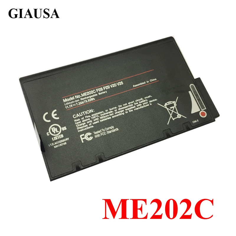 GIAUSA 33-01PI 338911120104 BP-LP2900 Original Laptop Battery For HASEE LI202S ME202C ME202EK RS2020 S400 GETAC 11.1V 79.92WH
GIAUSA 33-01PI 338911120104 BP-LP2900 Original Laptop Battery For HASEE LI202S ME202C ME202EK RS2020 S400 GETAC 11.1V 79.92WH
