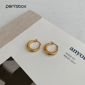 Peri'sBox Gold Chic Small Hoop Earrings Moon Shaped Thick Hoops Earrings for Women Solid Statement Earring Jewelry Wholesale
Peri'sBox Gold Chic Small Hoop Earrings Moon Shaped Thick Hoops Earrings for Women Solid Statement Earring Jewelry Wholesale