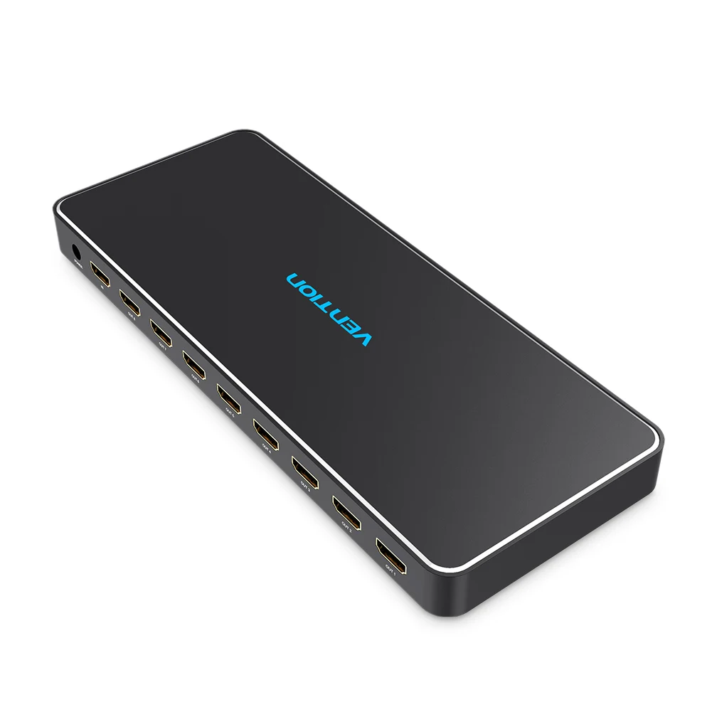 Vention HDMI Splitter Switch 1 input 8 Out Powered way HDMI Splitter Audio Video Distributor Support Full HD 3D & 4K hdmi cable
Vention HDMI Splitter Switch 1 input 8 Out Powered way HDMI Splitter Audio Video Distributor Support Full HD 3D & 4K hdmi cable