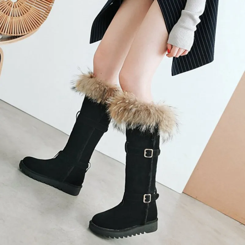 Large Size Knee High Boots Women Shoes Plush Warm Winter Boots Female Platform Shoes Buckle Snow Boots Women Winter Shoes
Large Size Knee High Boots Women Shoes Plush Warm Winter Boots Female Platform Shoes Buckle Snow Boots Women Winter Shoes