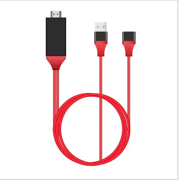 1080P Digital AV HDMI HDTV Cable Adapter USB 2.0 To Converter for Lighting Type-C MICRO 5 PIN iPad iPhone ISO Android L7-5 |