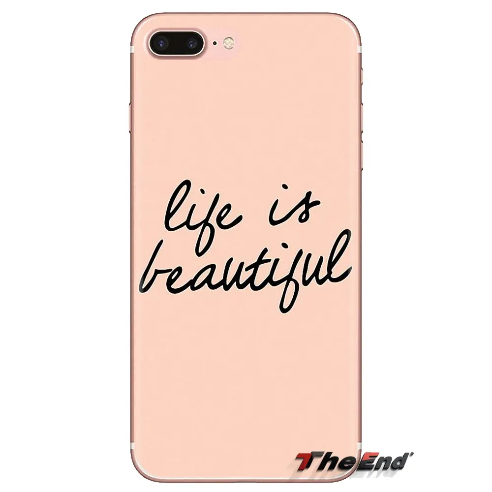 Чехол Life is Inspirational Quote для телефона LG Spirit Motorola Moto X4 E4 E5 G5 G5S G6 Z Z2 Z3 G2 G3 C Play Plus