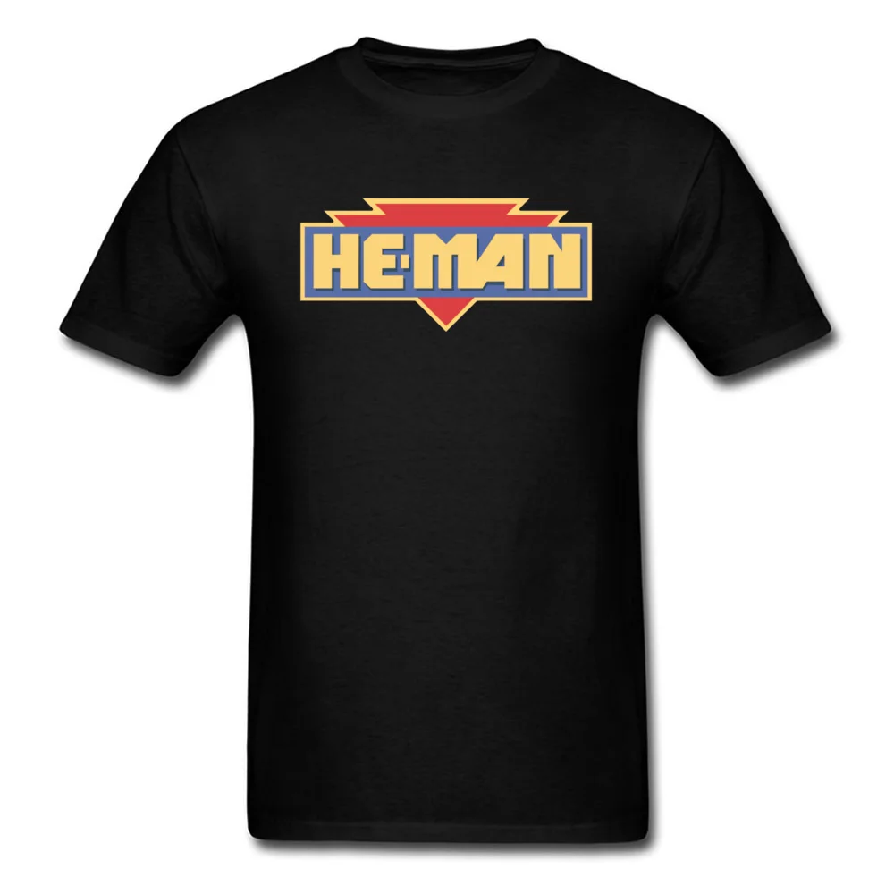 All Cotton Men's Short Sleeve He Man Logo 21198 T Shirts Print Tees Prevailing Simple Style O Neck T Shirts Free Shipping He Man Logo 21198 black