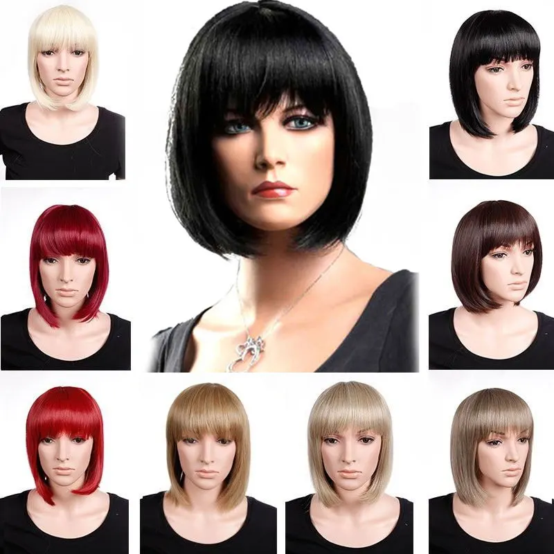 SNOILITE 12inch Short Red Bob Hair Wig Heat Resistant Synthetic Wigs Black Brown Women straight bob wig
SNOILITE 12inch Short Red Bob Hair Wig Heat Resistant Synthetic Wigs Black Brown Women straight bob wig