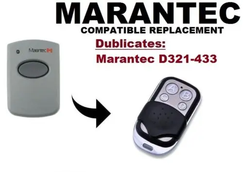 copy Marantec D321 Garage Door/Gate Remote Control Replacement/Duplicator Remote Control Key Fob 433.92mhz fixed code
copy Marantec D321 Garage Door/Gate Remote Control Replacement/Duplicator Remote Control Key Fob 433.92mhz fixed code
