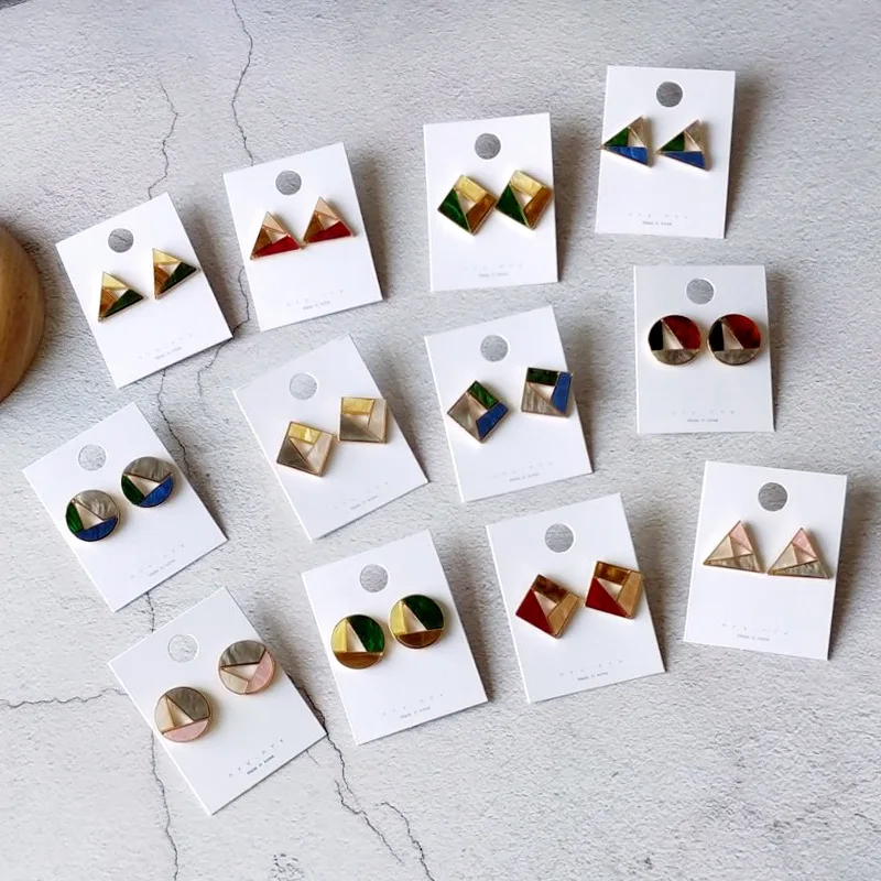 Fashion Jewelry Acrylic Resin Round Square and Triangle Earrings for Women Geometry Square Earrings Acetate Women Jewelry
Fashion Jewelry Acrylic Resin Round Square and Triangle Earrings for Women Geometry Square Earrings Acetate Women Jewelry