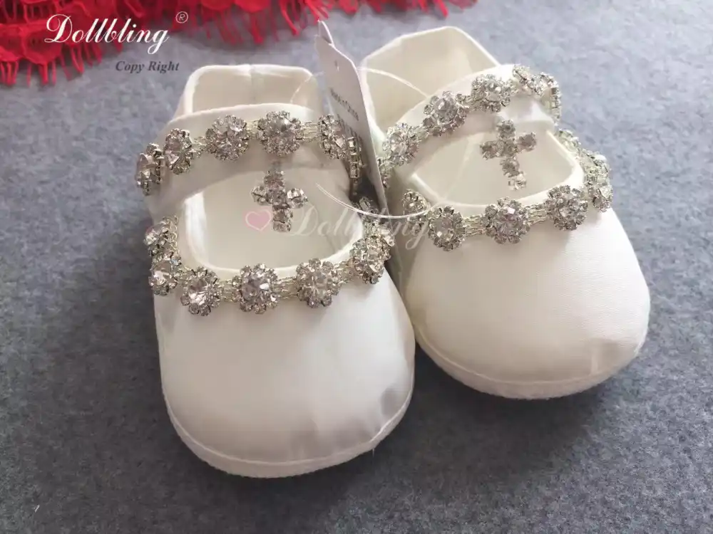 Chinese Red Outfit Dress Match Baby Shoes Posh Luxury Sparkle