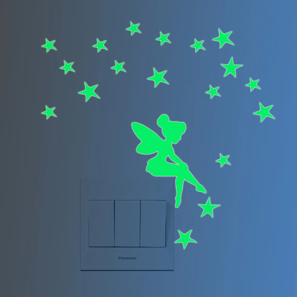 1PC Light Emitting Fairy Wall Sprinkle kid Star Room Fluorescent Switch Bumper Sticker Decoration Stickers
1PC Light Emitting Fairy Wall Sprinkle kid Star Room Fluorescent Switch Bumper Sticker Decoration Stickers