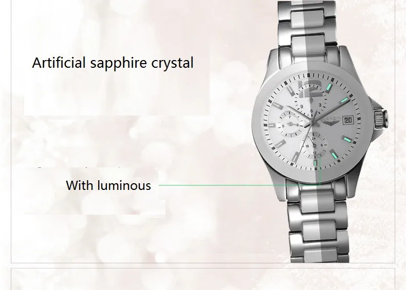 GUANQIN Ceramics Couples Lovers' Watches Multifunction Waterproof Automatic Mechanical Watches Men Women Sport Luminous Clock (8)