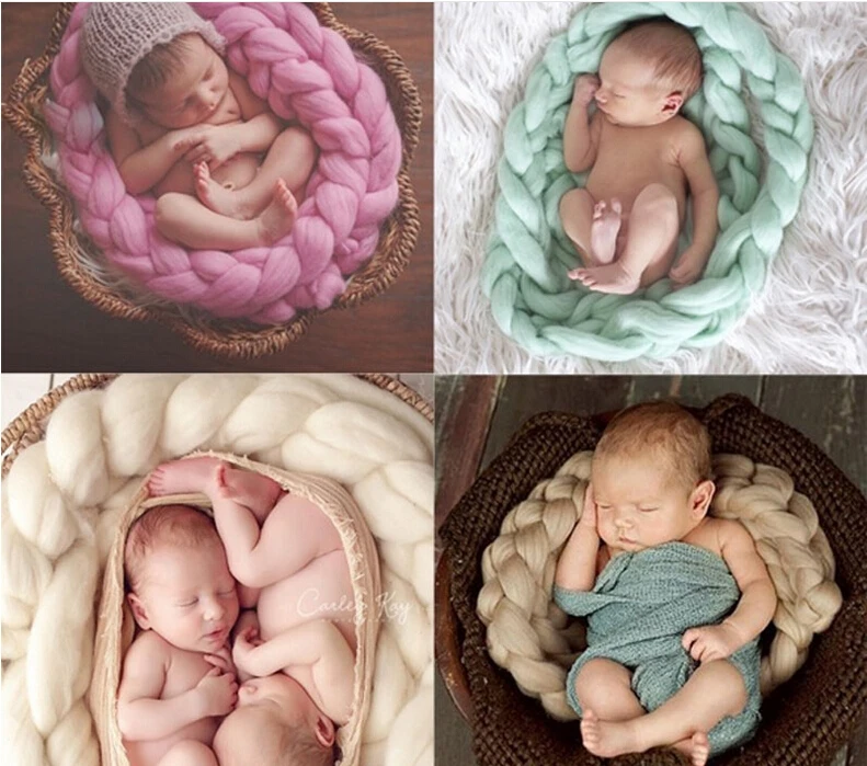 Newborn Photography Props Baby Photo Blanket 5 Colors 4M Long Basket Acrylic Filler Braid Basket Stuffer atrezzo fotos bebe
Newborn Photography Props Baby Photo Blanket 5 Colors 4M Long Basket Acrylic Filler Braid Basket Stuffer atrezzo fotos bebe