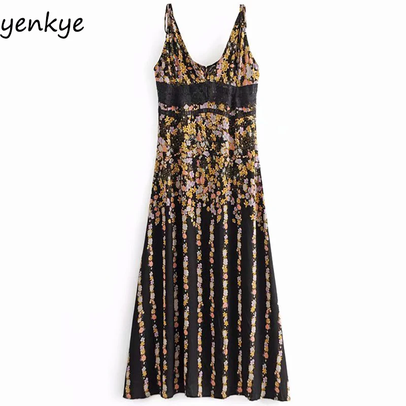 2019 Women Lace Trims Floral Print Dress Lady Sexy Sleeveless V Neck High Waist A-line Casual Beach Summer Long Dress AAZZ9242
2019 Women Lace Trims Floral Print Dress Lady Sexy Sleeveless V Neck High Waist A-line Casual Beach Summer Long Dress AAZZ9242