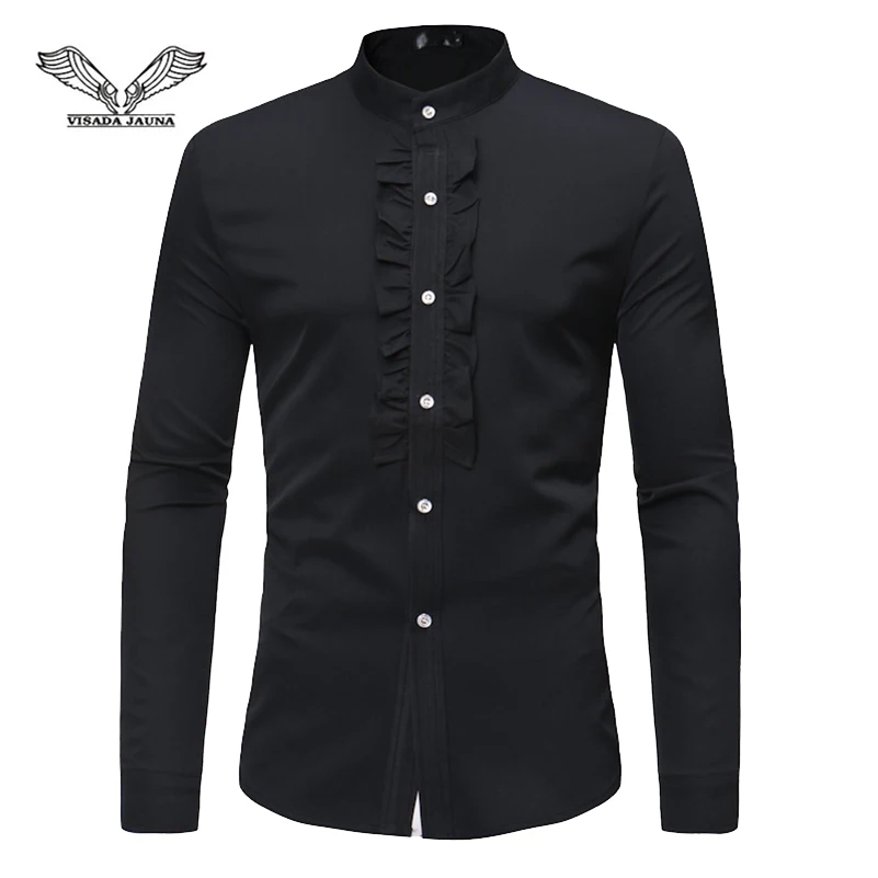 VISADA JAUNA 2019 New Long-Sleeved Shirt Large Size Fashion Trend Solid Color Simple And Versatile Size S-XL TLH69
VISADA JAUNA 2019 New Long-Sleeved Shirt Large Size Fashion Trend Solid Color Simple And Versatile Size S-XL TLH69