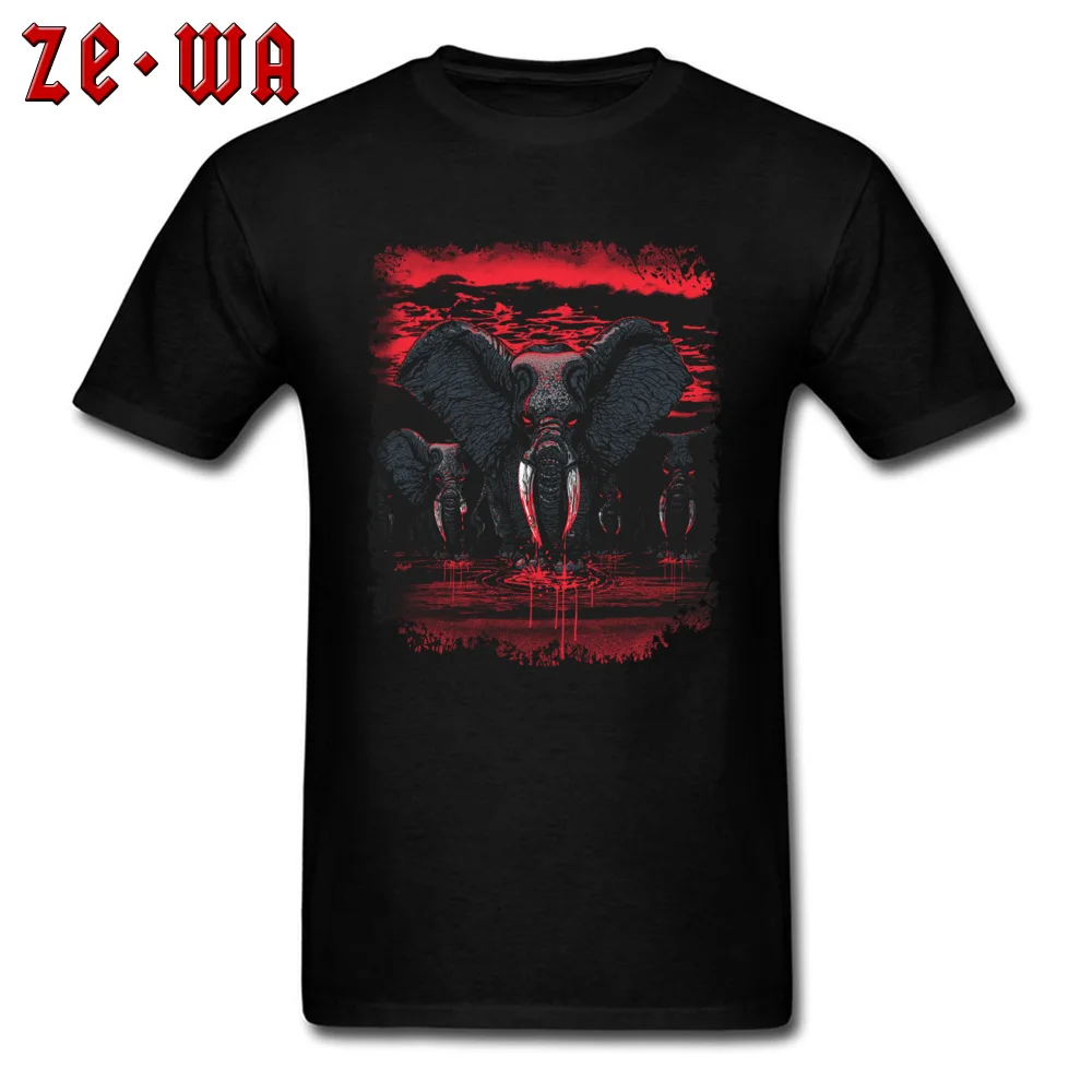 Leisure Blood Ivory Elephants Revenge T-Shirt Fashionable Summer Short Sleeve O-Neck Tops Tees Cotton Men Normal Tshirts Blood Ivory Elephants Revenge black