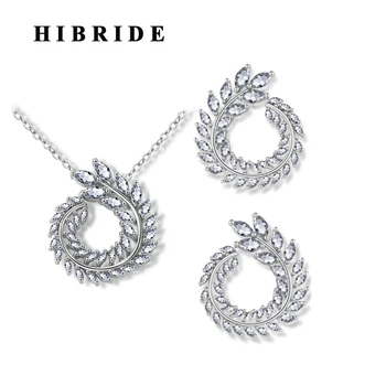 HIBRIDE Luxury Fasihon AAA Cubic Zircon Leaf Shape Jewelry Sets For Women Party Gifts Bridal Jewelry Brincos N-792
HIBRIDE Luxury Fasihon AAA Cubic Zircon Leaf Shape Jewelry Sets For Women Party Gifts Bridal Jewelry Brincos N-792