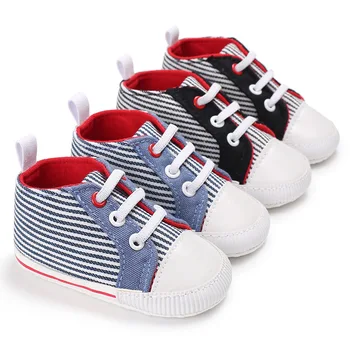 Canvas children's sports shoes in the tube baby boy soft bottom baby striped non-slip shoes children's shoes
Canvas children's sports shoes in the tube baby boy soft bottom baby striped non-slip shoes children's shoes