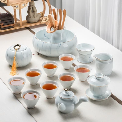 Boutique upscale Ink Kung Fu Tea Set Home Simple Modern Phnom Penh Creative Office Ceramic Side Teapot Teacup Whole set
Boutique upscale Ink Kung Fu Tea Set Home Simple Modern Phnom Penh Creative Office Ceramic Side Teapot Teacup Whole set