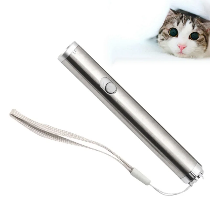 Multi-pattern Toys For Cats USB Stainless Steel Mini Rechargeable LED Light Flashlight For Cats Training Exercise Toy For A Cat
Multi-pattern Toys For Cats USB Stainless Steel Mini Rechargeable LED Light Flashlight For Cats Training Exercise Toy For A Cat