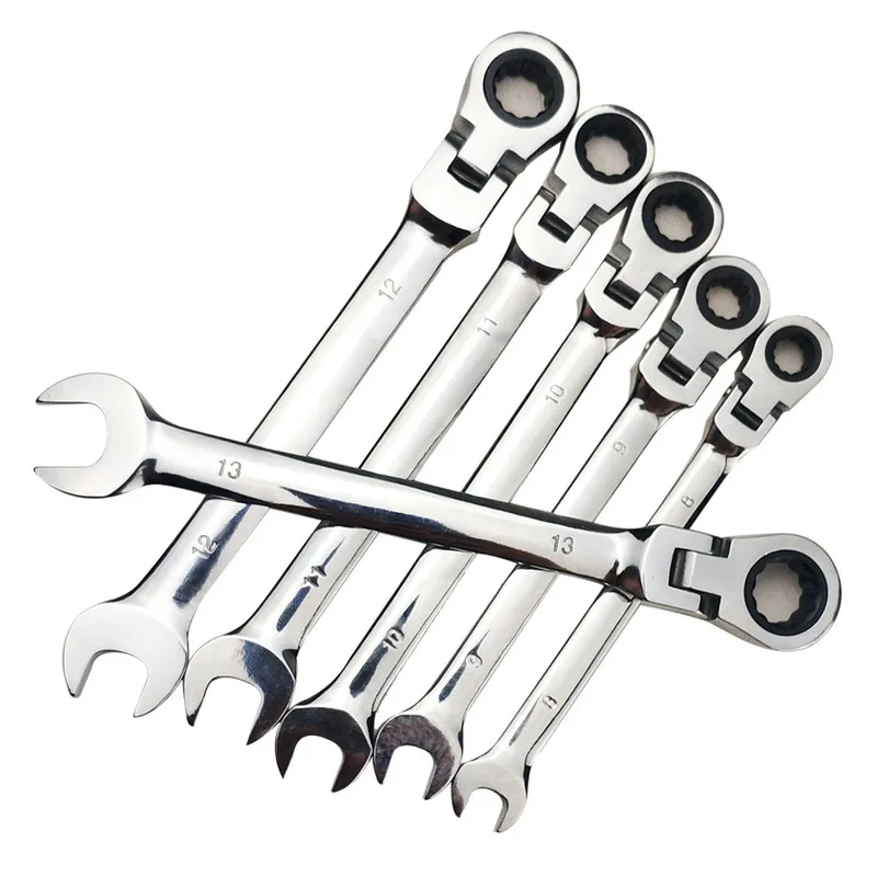 Adjustable Dual-use Open End Wrenches 6-30mm metric flexible head Key ratcheting combination wrench spanner set car repair tools
Adjustable Dual-use Open End Wrenches 6-30mm metric flexible head Key ratcheting combination wrench spanner set car repair tools