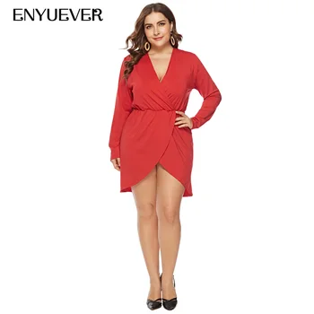 Enyuever Plus Size Woman Clothes 2019 Spring Long Sleeve Split Hem Vestidos Casual Robe Sexy Dresses Party Night Club Dress
Enyuever Plus Size Woman Clothes 2019 Spring Long Sleeve Split Hem Vestidos Casual Robe Sexy Dresses Party Night Club Dress