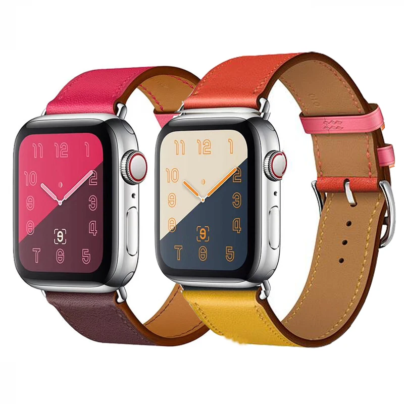 Luxury Leather Loop For Apple Watch Band 42mm Series 4 3 2 1 for iwatch 44mm strap 38mm 40mmseries 5
Luxury Leather Loop For Apple Watch Band 42mm Series 4 3 2 1 for iwatch 44mm strap 38mm 40mmseries 5