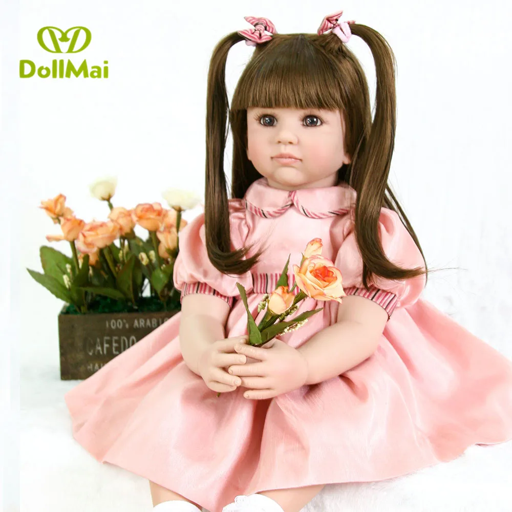 60cm Silicone Reborn Baby Doll Toys Princess Toddler real bebe doll reborn for children birthday gift l.o.l
60cm Silicone Reborn Baby Doll Toys Princess Toddler real bebe doll reborn for children birthday gift l.o.l
