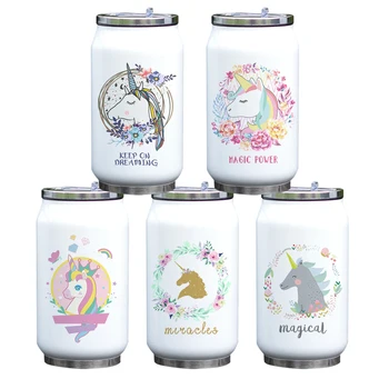 Unique Shape Thermal Cup 330ml Stainless Steel Vacuum Bottle Flower Unicorn Print Flask Insulated Bottle Coke Can with Straw
Unique Shape Thermal Cup 330ml Stainless Steel Vacuum Bottle Flower Unicorn Print Flask Insulated Bottle Coke Can with Straw