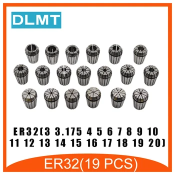ER32 19PCs clamp set 3mm to 20mm Range for milling CNC engraving machine tool motor axis
ER32 19PCs clamp set 3mm to 20mm Range for milling CNC engraving machine tool motor axis