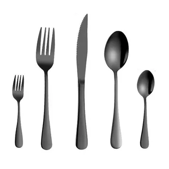 30pcs Shiny Black Cutlery Stainless Steel Dinnerware Tableware Sets Table Knife Coffee Spoon Salad Forks Wholesale
30pcs Shiny Black Cutlery Stainless Steel Dinnerware Tableware Sets Table Knife Coffee Spoon Salad Forks Wholesale