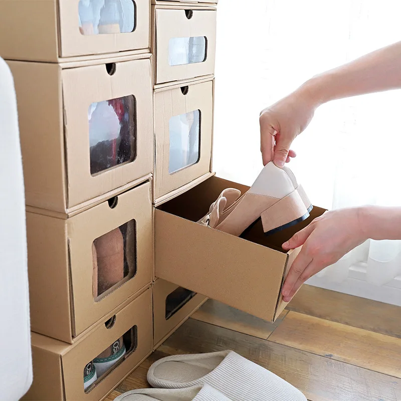 Perspective Shoe Storage Box Increase The Drawer Type Transparent Storage Box Environmentally-Friendly Folding Leather Shoe Ca
Perspective Shoe Storage Box Increase The Drawer Type Transparent Storage Box Environmentally-Friendly Folding Leather Shoe Ca