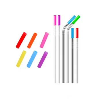 8Pcs Food Grade Silicone Straw Covers Reusable Metal Straw Case Removable Silicone Drinking Straws Tips Bar Accessories
8Pcs Food Grade Silicone Straw Covers Reusable Metal Straw Case Removable Silicone Drinking Straws Tips Bar Accessories