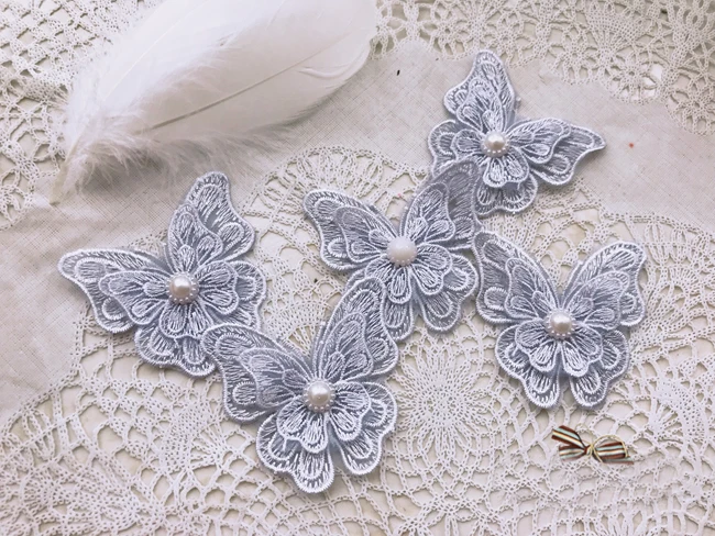 15pcs 7.2*7cm gray 3D organza butterfly embroidery lace appliques patches L14Q181
15pcs 7.2*7cm gray 3D organza butterfly embroidery lace appliques patches L14Q181