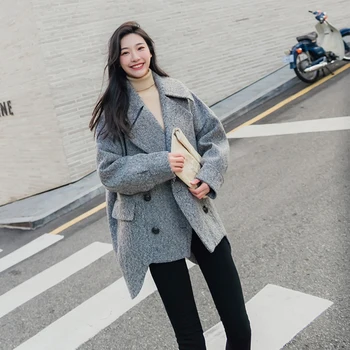 Striped Small fresh Medium long Woolen Coat Female Spring Autumn 2020 New Double-breasted Wide-waisted Woolen Jacket Woman XY72
Striped Small fresh Medium long Woolen Coat Female Spring Autumn 2020 New Double-breasted Wide-waisted Woolen Jacket Woman XY72