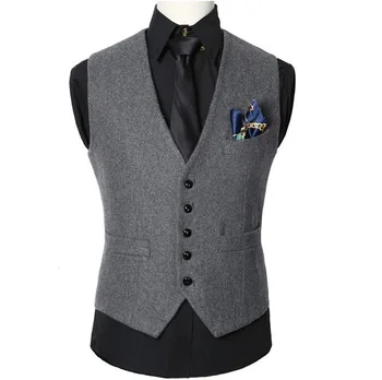 Vest New Men Suit Vest Slim worsted Dress Vests Men's High quality Waistcoat Casual Men Suit Vest Wedding/Prom/Dinner Waistcoat
Vest New Men Suit Vest Slim worsted Dress Vests Men's High quality Waistcoat Casual Men Suit Vest Wedding/Prom/Dinner Waistcoat
