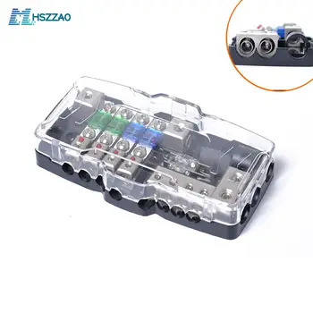 Multi-functional LED Car Audio Stereo Mini ANL Fuse Box With 4 Way Fuse block 30A 60A 80Amp and Battery Distribution 0/4ga
Multi-functional LED Car Audio Stereo Mini ANL Fuse Box With 4 Way Fuse block 30A 60A 80Amp and Battery Distribution 0/4ga