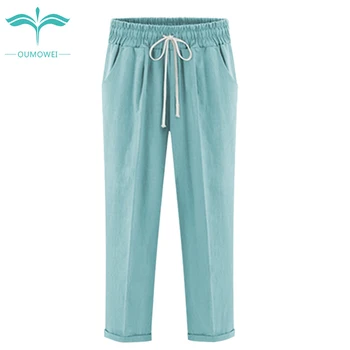 Oumowei Harem Pants Summer 2018 New Arrival Loose Casual Women Cotton Ankle-Length Pants Plue Size High Waist Pants 5XL
Oumowei Harem Pants Summer 2018 New Arrival Loose Casual Women Cotton Ankle-Length Pants Plue Size High Waist Pants 5XL