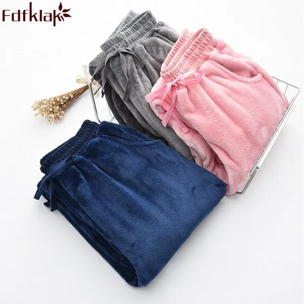 Fdfklak Women Sleep Bottoms Autumn Winter Couple Flannel Thicker Home Pants Pajamas Trousers 3 Styles Lounge Pants Women Q416
Fdfklak Women Sleep Bottoms Autumn Winter Couple Flannel Thicker Home Pants Pajamas Trousers 3 Styles Lounge Pants Women Q416