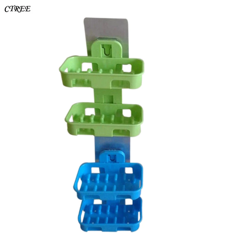 CTREE 4 Color Hot Sale Double Layer Storage Rack Soap Box Sucker Holder Sturdy Home Bathroom Kitchen Sink Drain Accessories C23
CTREE 4 Color Hot Sale Double Layer Storage Rack Soap Box Sucker Holder Sturdy Home Bathroom Kitchen Sink Drain Accessories C23