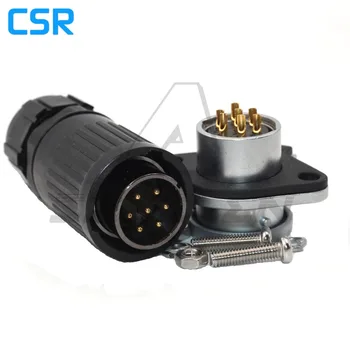 HP20 series Outdoor waterproof 7pin connector Male Female Industrial Cable Connector 7pin IP67 Fit RV Solar Port
HP20 series Outdoor waterproof 7pin connector Male Female Industrial Cable Connector 7pin IP67 Fit RV Solar Port