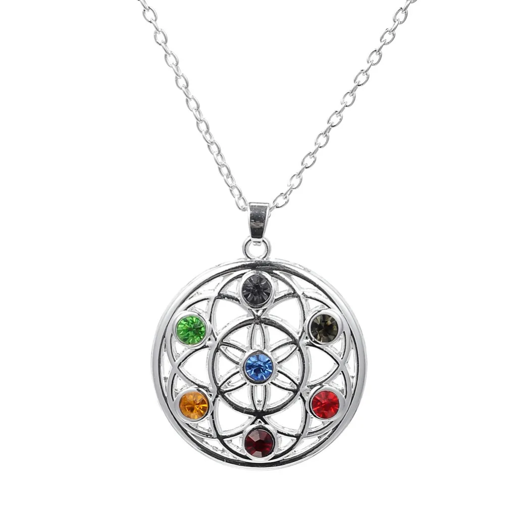 my shape Reiki Chakra Pendant 7 Chakra Stones Natural Stone Pendant Flower of Life Semi Precious Stones Choker Necklace
my shape Reiki Chakra Pendant 7 Chakra Stones Natural Stone Pendant Flower of Life Semi Precious Stones Choker Necklace