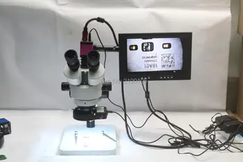 Trinocular Stereo Microscope 3.5X-90X Continuous Zoom Magnification HDMI Industrial Camera LED Light Source 10-inch Monitor
Trinocular Stereo Microscope 3.5X-90X Continuous Zoom Magnification HDMI Industrial Camera LED Light Source 10-inch Monitor