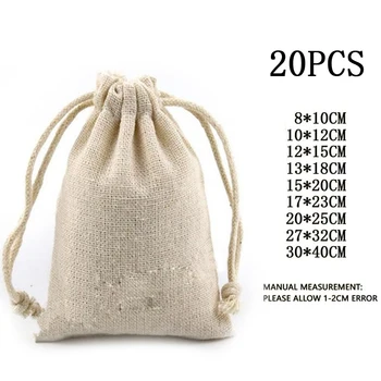 20pcs Cotton Muslin Wedding Party Favor Christmas Bags Pouch Storage bag unbleached drawstring closure Jewelry Rings Gift pack
20pcs Cotton Muslin Wedding Party Favor Christmas Bags Pouch Storage bag unbleached drawstring closure Jewelry Rings Gift pack