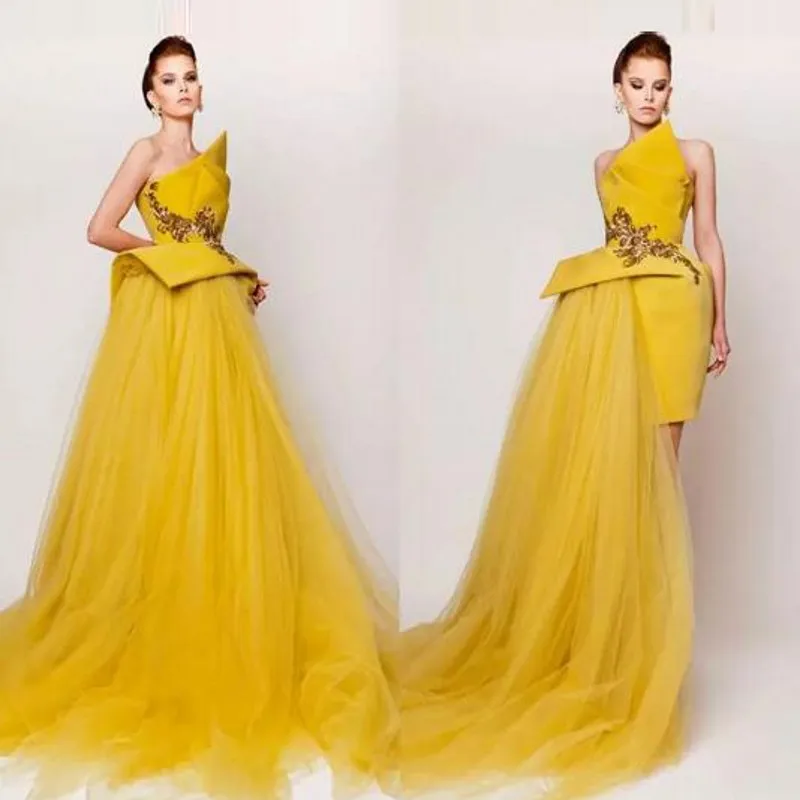 Graceful Long Formal Dress Yellow 2017 Abendkleider Arabia Woman Dress Kaftan A Line Beaded Formal Gowns Tulle Robe De Soiree
Graceful Long Formal Dress Yellow 2017 Abendkleider Arabia Woman Dress Kaftan A Line Beaded Formal Gowns Tulle Robe De Soiree