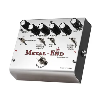 BIYANG METAL-END Pro Distortion Effect Pedal Built-in Amplifier Simulator EQ With True Bypass Metal Shell with toggle switch
BIYANG METAL-END Pro Distortion Effect Pedal Built-in Amplifier Simulator EQ With True Bypass Metal Shell with toggle switch