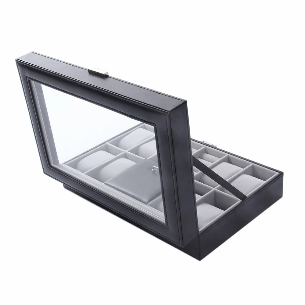 SIKAI Black 8 Grid Slots Watch Box for Jewelry Organizer Watch Box Display Watches Storage Gift Box Holder Case Leather jewelry
SIKAI Black 8 Grid Slots Watch Box for Jewelry Organizer Watch Box Display Watches Storage Gift Box Holder Case Leather jewelry