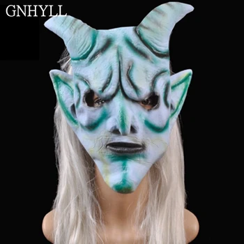 GNHYLL Carnival Masquerade party Mask Latex Halloween Mask devil Silver corner King Mask with silver hair Spoof Caps toys
GNHYLL Carnival Masquerade party Mask Latex Halloween Mask devil Silver corner King Mask with silver hair Spoof Caps toys