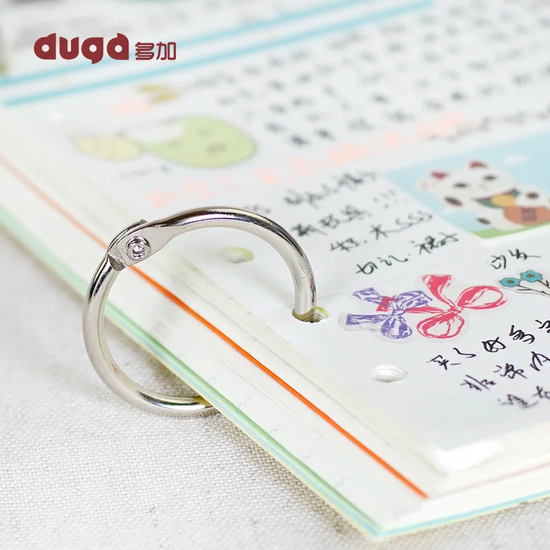 30Pcs Staple notebook Binder 30mm Outer Diameter Loose-Leaf Ring Keychain Hinged Circlip Ring Album Scrapbook Craft
30Pcs Staple notebook Binder 30mm Outer Diameter Loose-Leaf Ring Keychain Hinged Circlip Ring Album Scrapbook Craft