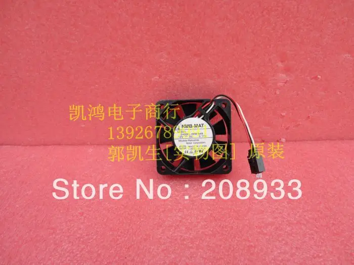 For NMB-MAT 2406KL-04W-B49-L00 6015 12V 0.17A 3-line server fan 6CM+cooling fan